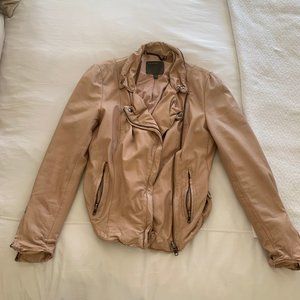 Pink Leather Muubaa Jacket - sz 6